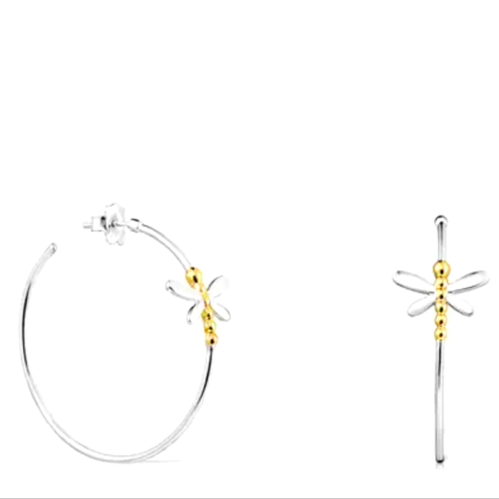 Tous Earrings Real Mix Bera Hoops